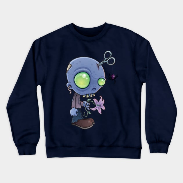 Zombie Jr. Crewneck Sweatshirt by fizzgig